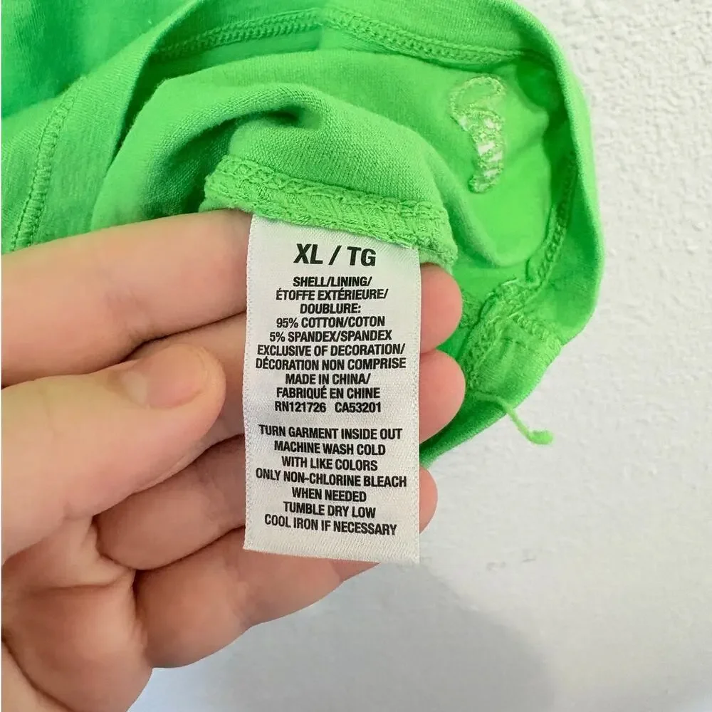 NWT Y2K Aeropostale Green Cami Lace Trim 2010s Glam Mall Preppy